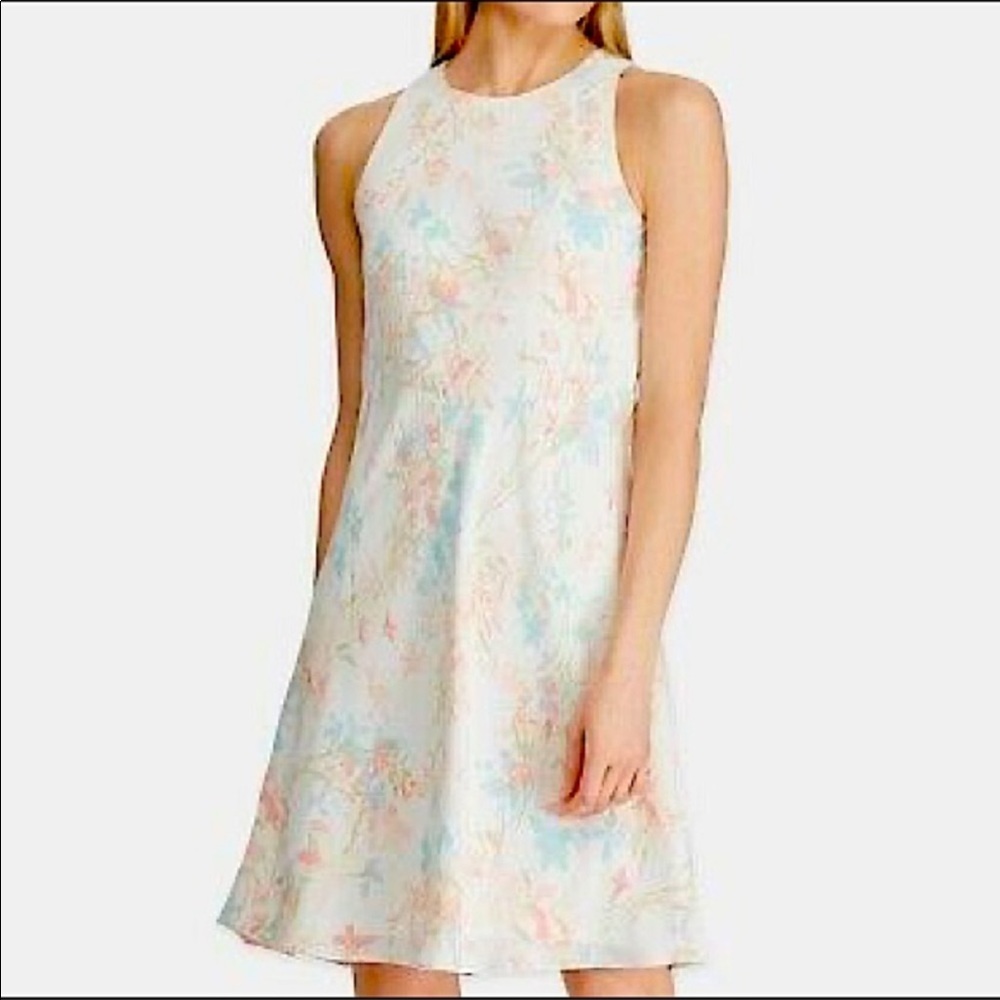 Ralph Lauren Dress Cream White Floral Shift Dress